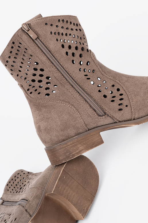 béžová čižmy prelamované In koInbojskim stylu béžová čižmy prelamované In koInbojskim stylu