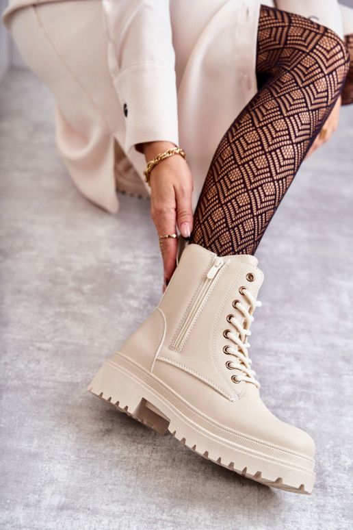 Dámske čižmy zahriať sa slonovina Dorchen