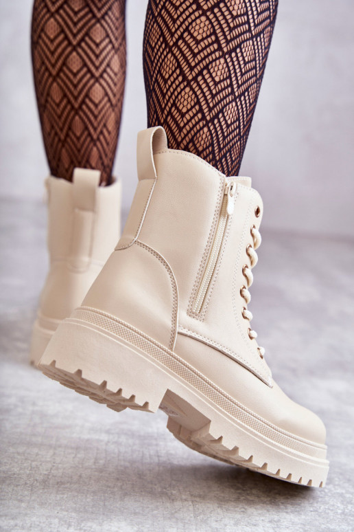 Dámske čižmy zahriať sa slonovina Dorchen