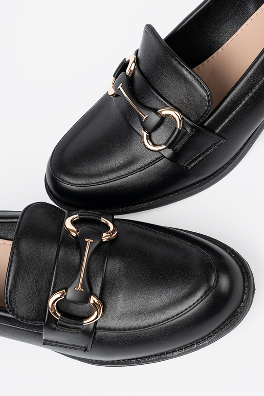 čierna Dámske čižmy z elegancką sprzączką