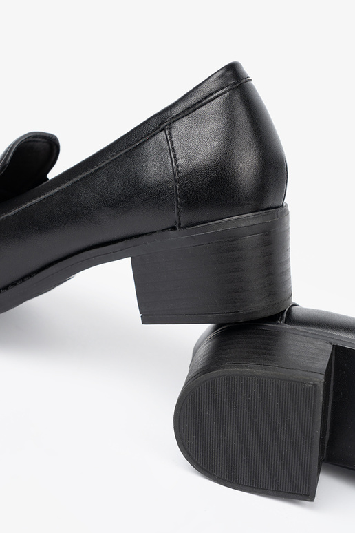 čierna Dámske čižmy z elegancką sprzączką