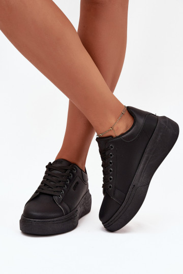Dámske športové topánky na platforme Big Star SS274244 čiernej farby 2
