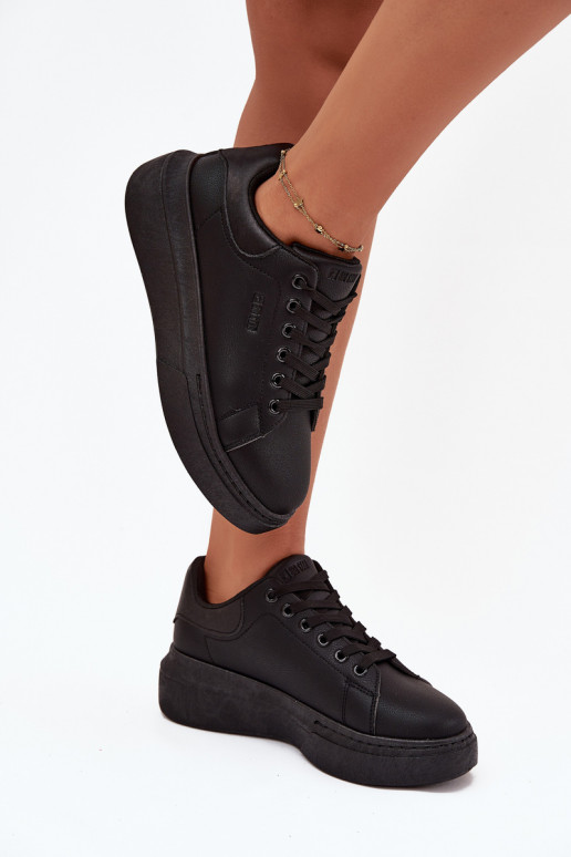 Tenisky model obuvi Dámske s platformou Big Star SS274244 čierna