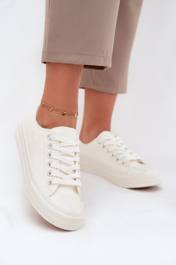 zahriať sa Nízka Bežná obuv Big Star OO274927 biela farba 2