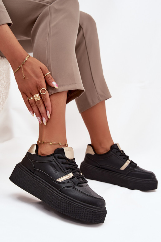 Dámske Tenisky model obuvi s platformou Big Star SS274360 čierna