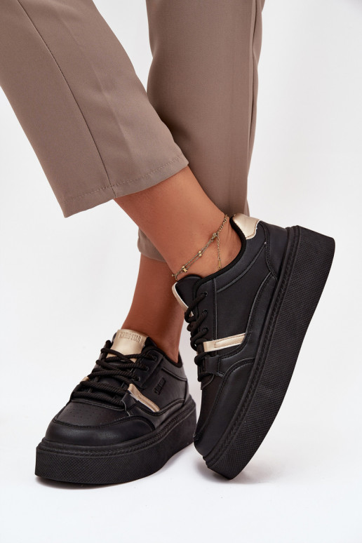 Dámske Tenisky model obuvi s platformou Big Star SS274360 čierna