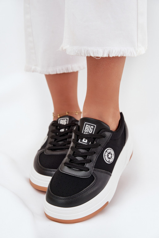 Tenisky model obuvi Dámske s platformou Big Star RR274573 HI-POLY SYSTEM čierna