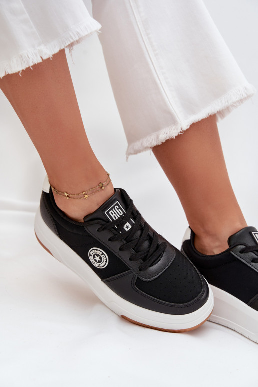 Tenisky model obuvi Dámske s platformou Big Star RR274573 HI-POLY SYSTEM čierna