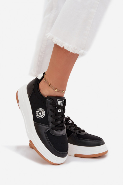 Tenisky model obuvi Dámske s platformou Big Star RR274573 HI-POLY SYSTEM čierna