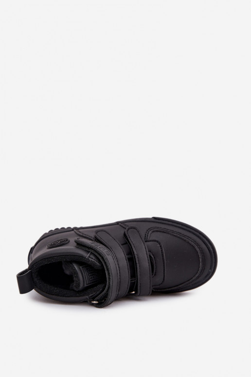 zahriať sa Štýlovýl tenisiek čižiem deti s lepiacimi spojkami Big Star SS374070 čierna zahriať sa Štýlovýl tenisiek čižiem deti s lepiacimi spojkami Big Star SS374070 čierna