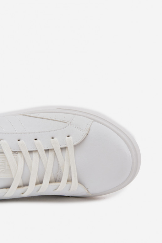 bežná obuv Tenisky model obuvi pánske z eko kože Big Star OO174118 biela farba