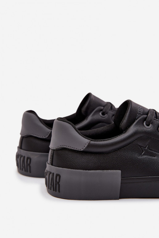 pánske bežná obuv Eko Kožené Big Star OO174019 čierna