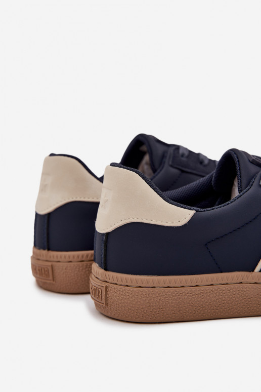 Nízka Tenisky model obuvi pánske Big Star SS174079 tmavomodrá