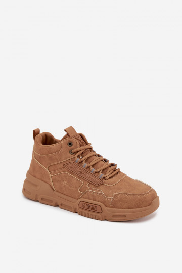 Tenisky model obuvi pánske Big Star SS174281 HI-POLY SYSTEM Hnedá farba