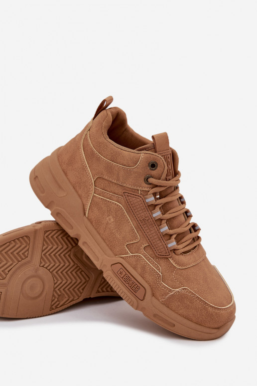 Tenisky model obuvi pánske Big Star SS174281 HI-POLY SYSTEM Hnedá farba