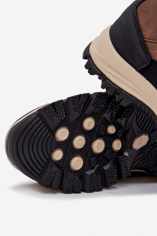 turistické topánky pánske Big Star SS174049 Hnedá farba