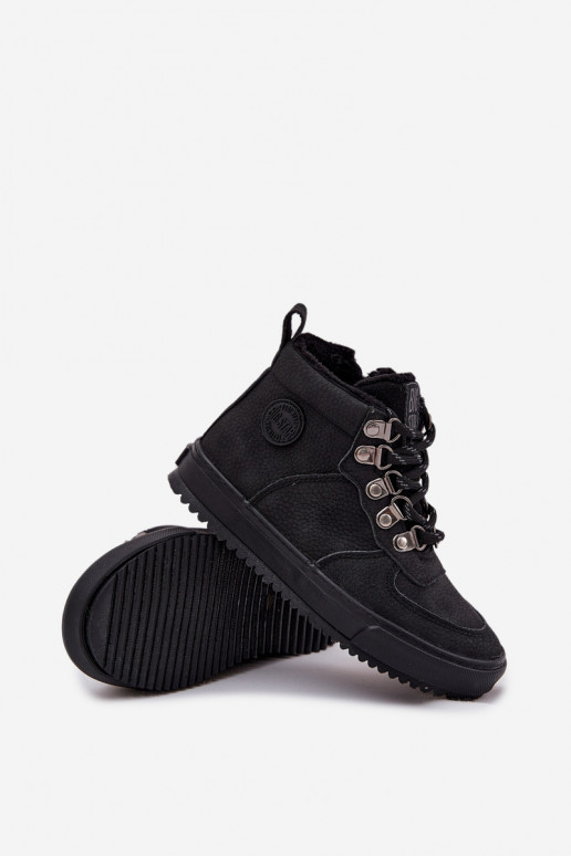 turistické topánky topánky deti zahriať sa Big Star SS374075 čierna
