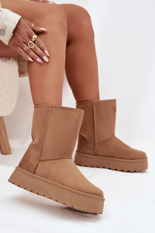 Dámske Snehule s kožušinou Hnedá farba Abrams