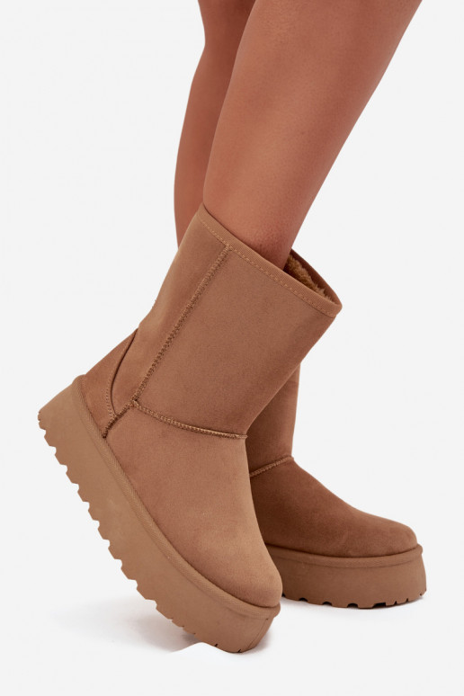 Dámske Snehule s kožušinou Hnedá farba Abrams