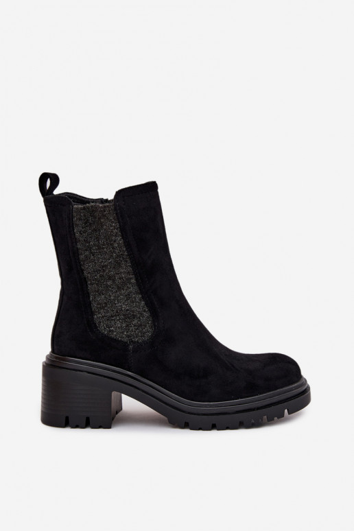 štýlové čižmy Dámske zahriať sa Zapnuté Klocku čierna Zoralia