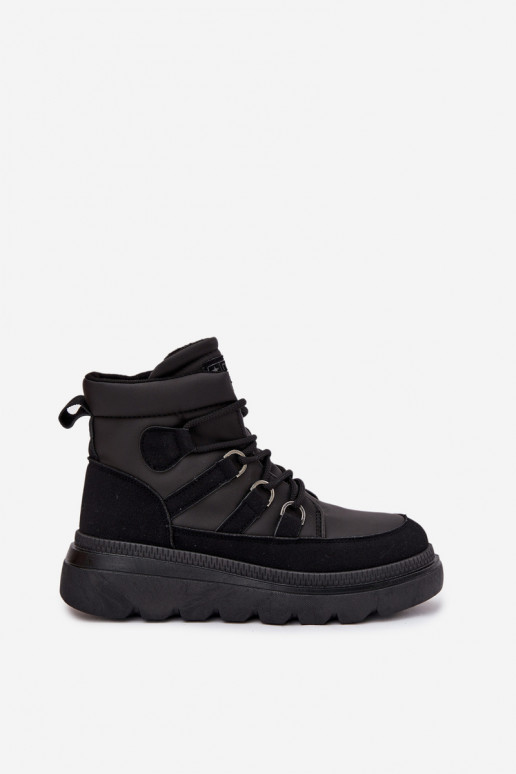 Dámske čižmy s platformou čierna Liorae