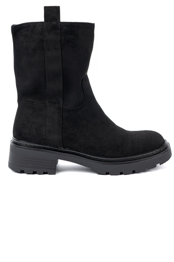 Štýlový čižmy pri členku z grubą, czarną podeszIną 2