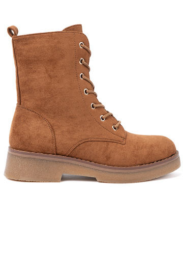 Pohodlné topánky In kolorze karmeloInym na rovnej podrážke 2