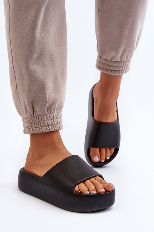 Dámske Papuče Zapnuté hrubej podrážke čierna Oreithano