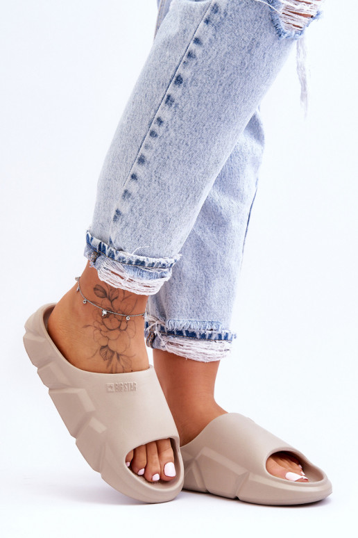 Light Light papuče Big Star LL274593 béžové