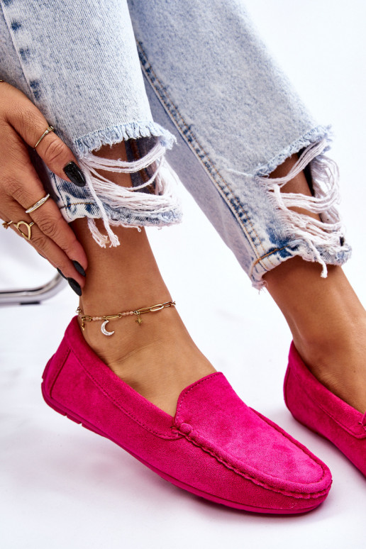 Semišové mokasíny Dámske Ružová Morreno