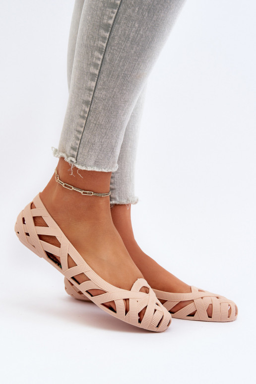 Gumové baleríny Nude Salam