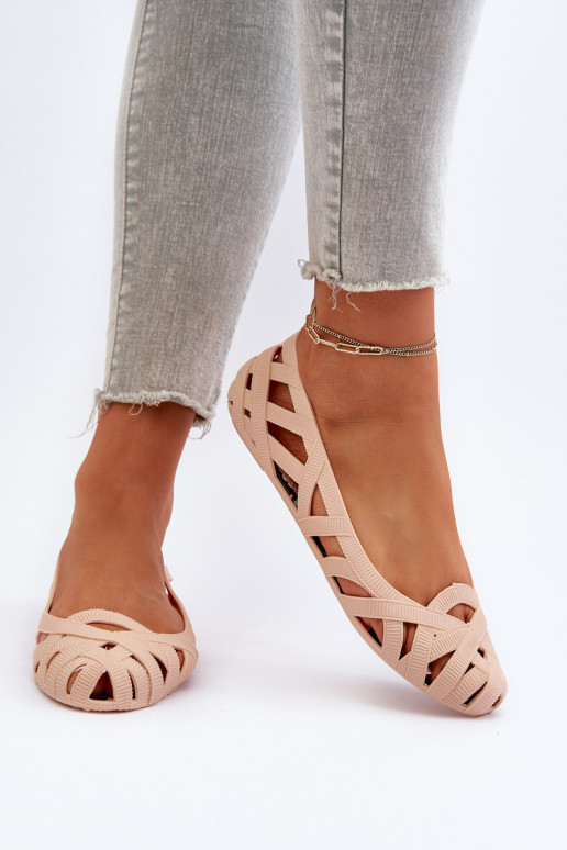 Gumové baleríny Nude Salam