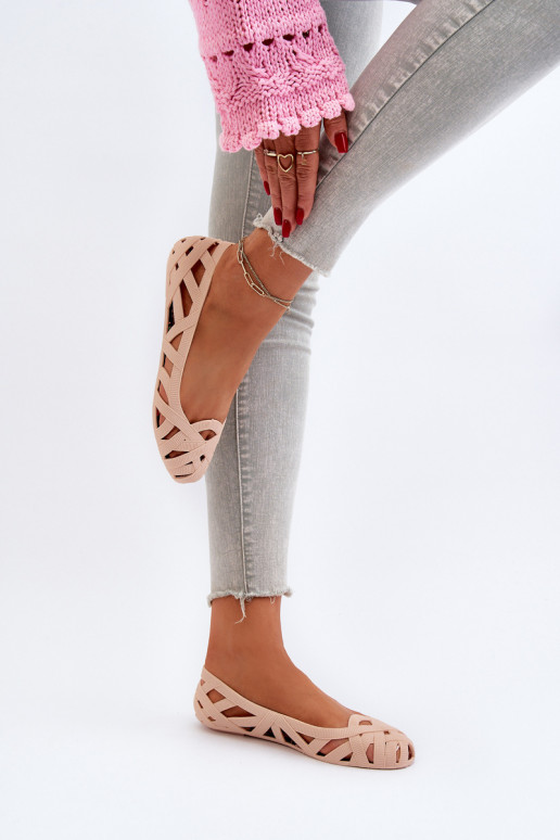 Gumové baleríny Nude Salam