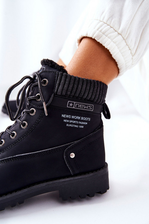 Dámske čižmy čierna Grunders