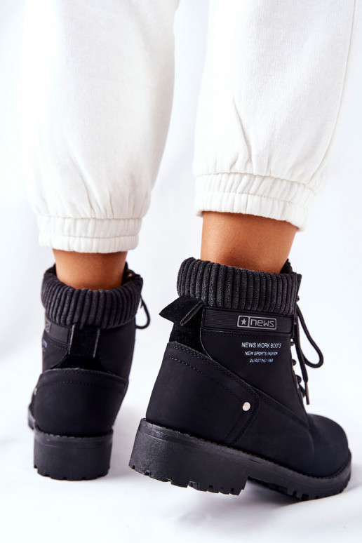 Dámske čižmy čierna Grunders