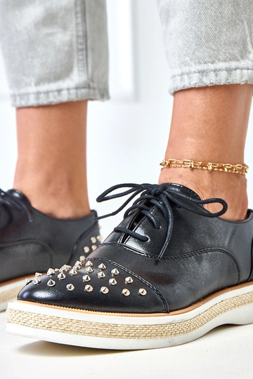 Čierne dámske poltopánky s...