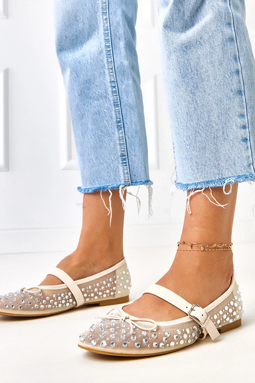 Pieskové sieťované baleríny s...