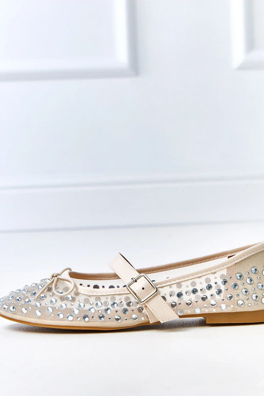 Pieskové sieťované baleríny s...