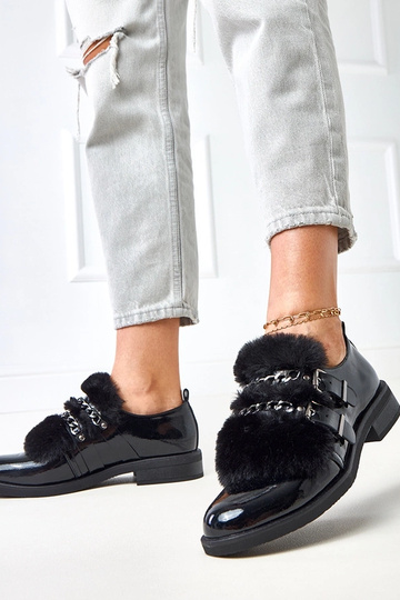 Čierne dámske poltopánky s...