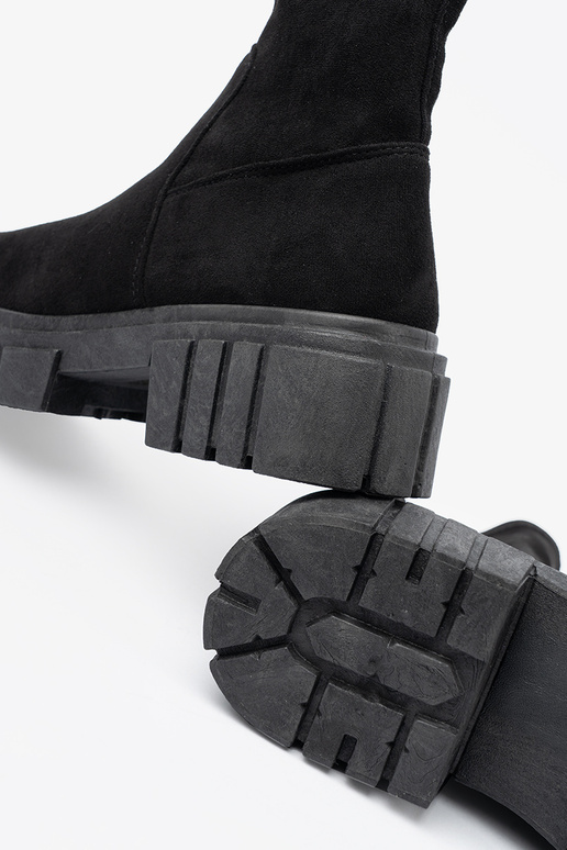 Dámske čierne semišové topánky Dámske čierne semišové topánky