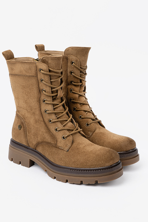 Klasický model zo semišu topánky In odcieniu brązu