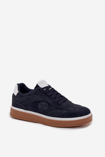 Tenisky model obuvi pánske Nízka Big Star SS174021 HI-POLY SYSTEM tmavomodrá