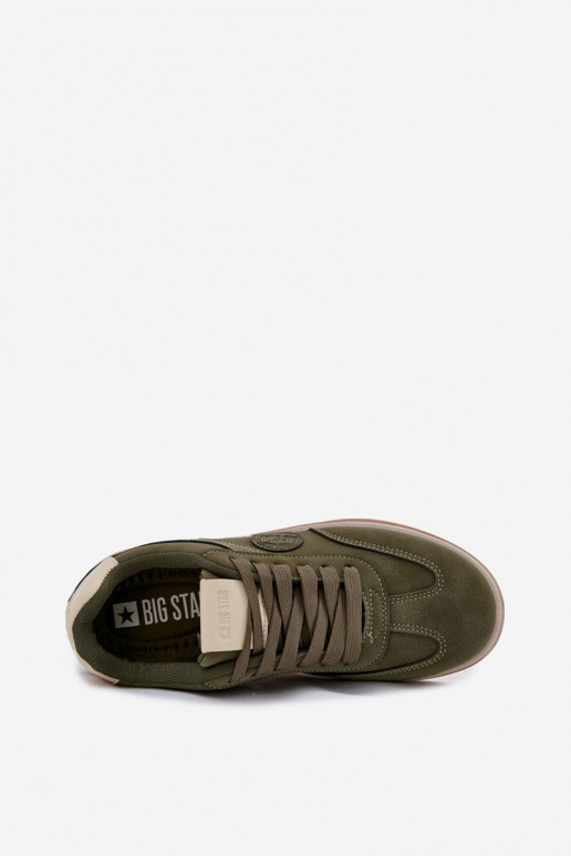 Tenisky model obuvi pánske Nízka Big Star SS174022 HI-POLY SYSTEM khaki farby Tenisky model obuvi pánske Nízka Big Star SS174022 HI-POLY SYSTEM khaki farby