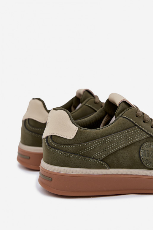 Tenisky model obuvi pánske Nízka Big Star SS174022 HI-POLY SYSTEM khaki farby Tenisky model obuvi pánske Nízka Big Star SS174022 HI-POLY SYSTEM khaki farby