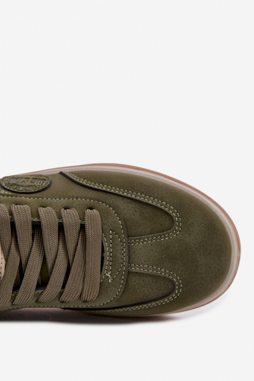 Tenisky model obuvi pánske Nízka Big Star SS174022 HI-POLY SYSTEM khaki farby Tenisky model obuvi pánske Nízka Big Star SS174022 HI-POLY SYSTEM khaki farby
