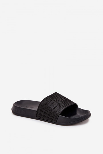 Papuče pánske Zapnuté Ľahké papučej PodeszInie Big Star SS174356 čierna
