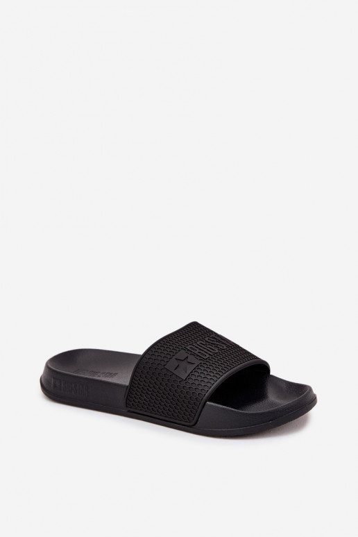 Papuče pánske Zapnuté Ľahké papučej PodeszInie Big Star SS174356 čierna Papuče pánske Zapnuté Ľahké papučej PodeszInie Big Star SS174356 čierna