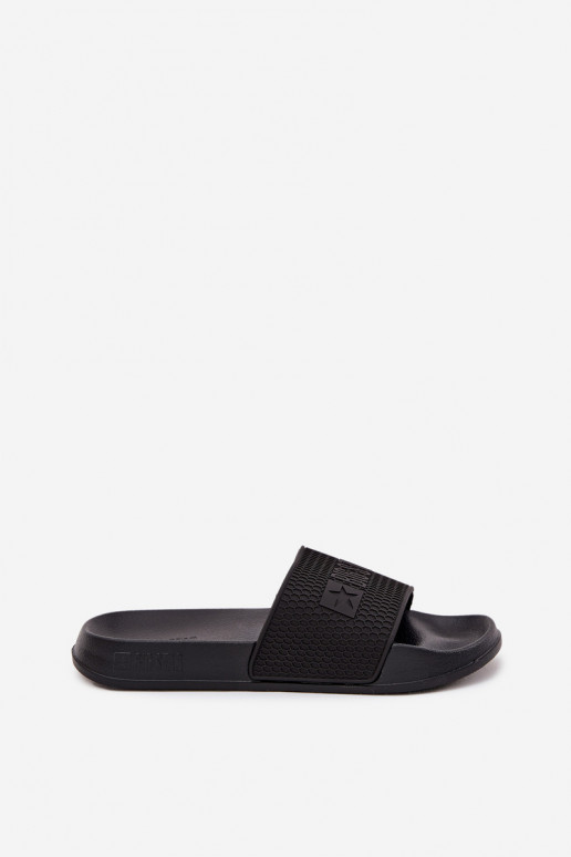 Papuče pánske Zapnuté Ľahké papučej PodeszInie Big Star SS174356 čierna Papuče pánske Zapnuté Ľahké papučej PodeszInie Big Star SS174356 čierna