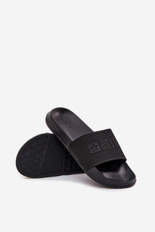 Papuče pánske Zapnuté Ľahké papučej PodeszInie Big Star SS174356 čierna Papuče pánske Zapnuté Ľahké papučej PodeszInie Big Star SS174356 čierna
