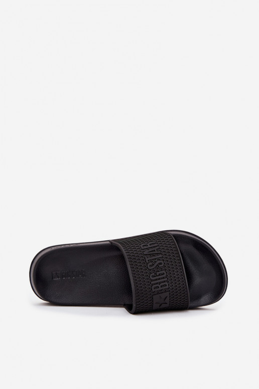 Papuče pánske Zapnuté Ľahké papučej PodeszInie Big Star SS174356 čierna Papuče pánske Zapnuté Ľahké papučej PodeszInie Big Star SS174356 čierna